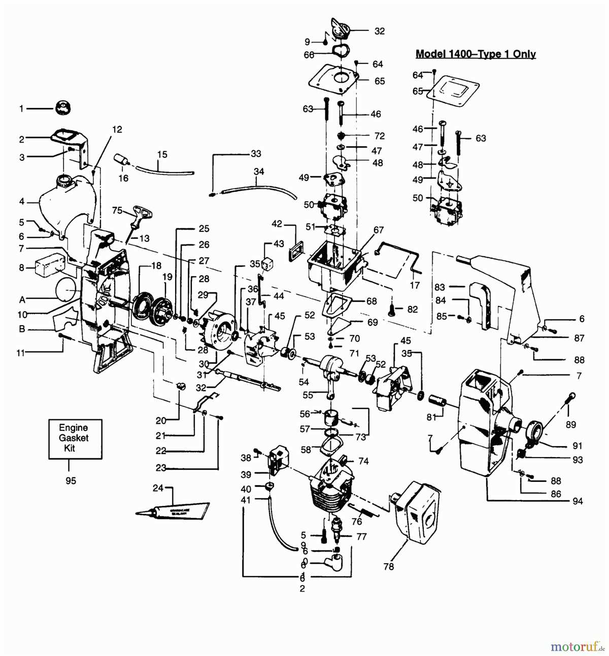 Diagram Of Parts For Craftsman T